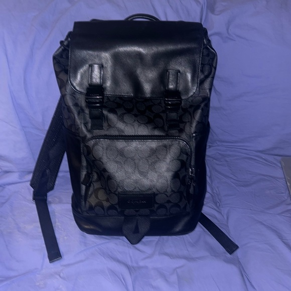 Black Coach back pack - Picture 1 of 4